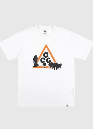 Футболка мужская| nike acg dogsled dri-fit t-shirt white| fz5277-121