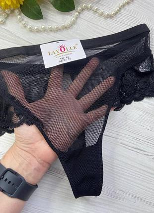 Спокусливі трусики стрінги прозорі на високій посадці арт. 01🎀