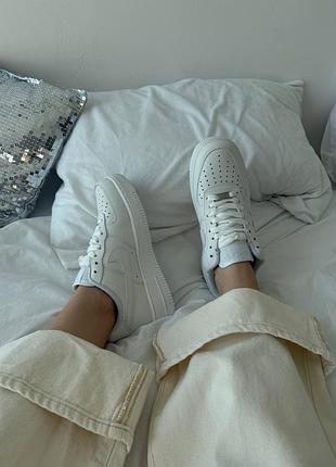 Кроссовки nike air force 1 low classic white premium