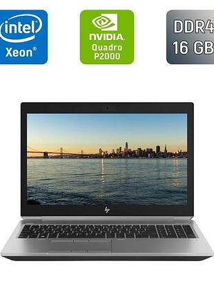 Мобільна робоча станція hp zbook 15 g5 / 15.6" (1920x1080) ips / intel xeon e-2176m (6 (12) ядер по 2.7 - 4.4 ghz) / 16 gb ddr4 /