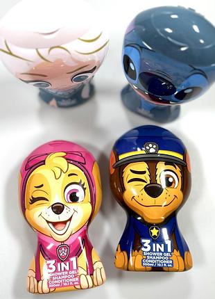 Дитячий гель для душу 3в1 300 мл, шампунь + кондиціонер + гель, stitch / paw patrol / frozen