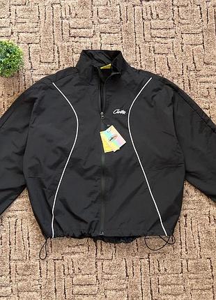 Вітровка corteiz oversized розмір l (чорна/хакі) нова