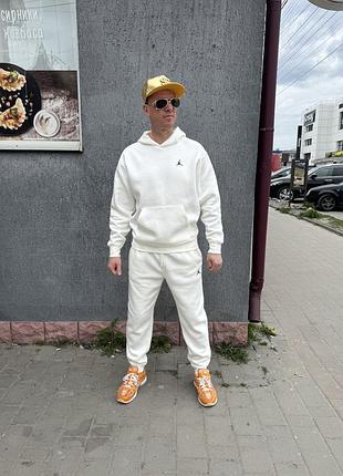 Оригінал спортивний костюм air jordan brooklyn fleece beige fv7281-133 оригинал джордан l