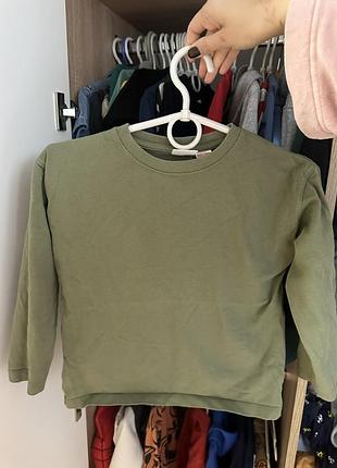 Зелений хакі лонгслів 110 zara