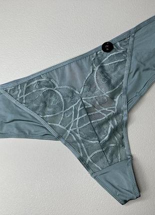 Трусики жіночі красиві , зручні стрінги hunkemoller - м’ятні, рр xl, 2xl