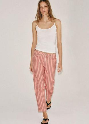Джинсы zw collection slim со средней посадкой и полосками