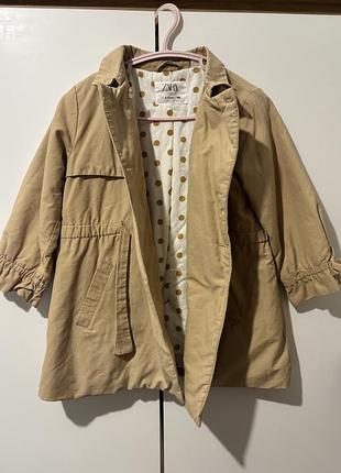 Тренч для дівчинки zara 2