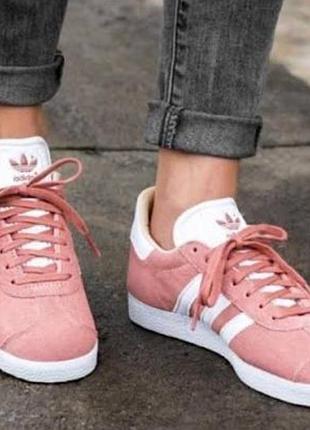 Кроссовки женские adidas gazelle,натуральная замша