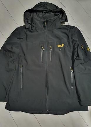 Мужская куртка softshell jack wolfskin, большой размер