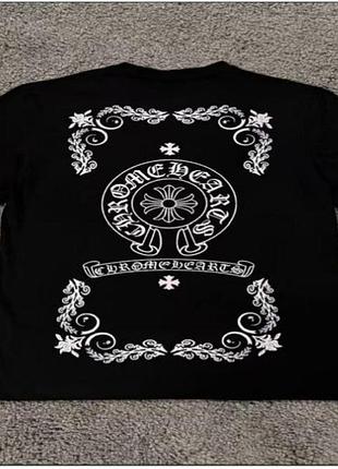 Мужская футболка хром хартс черная (s-xxl)