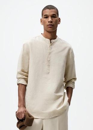 Лляна сорочка zara