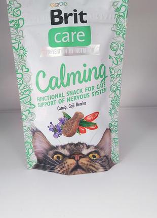 Лакомство для котов кalming brit care 50 грамм