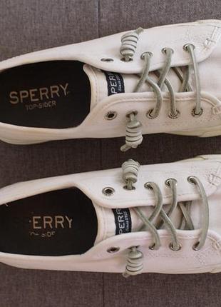 Білі кеди для дівчинки sperry 2