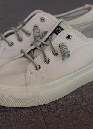Білі кеди для дівчинки sperry 3