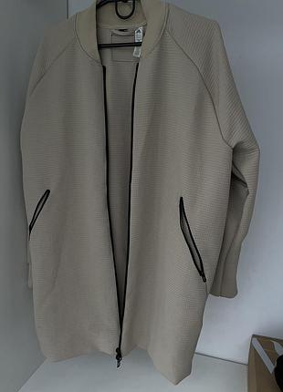 Вінтажний бомбер adidas бежевий l oversize фактурна тканина