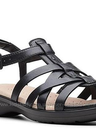 Р.38.5, 39 clarks женские кожаные сандалии оригинал