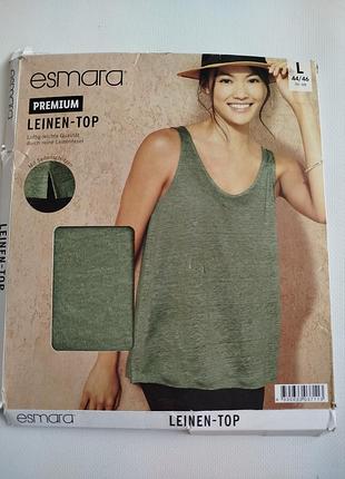 Esmara. лляна майка топ жіночий l/xl розмір.