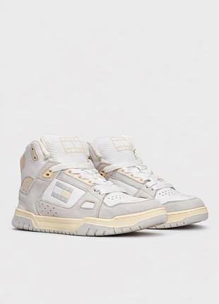 Tommy jeans кросівки шкіряні wmn skate mid 39-40 білі