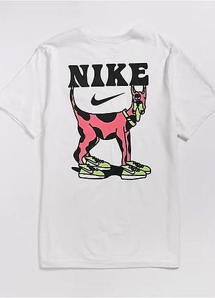 Футболка чоловіча nike sb big dog біло-рожева оригінал