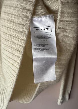Светр belstaff - southview virgin wool and cashmere-blend sweater - men - cream 4