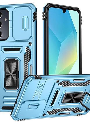 Ударостійкий чохол camshield army ring для samsung galaxy a37 5g / a36 5g / a56 5g блакитний / light blue