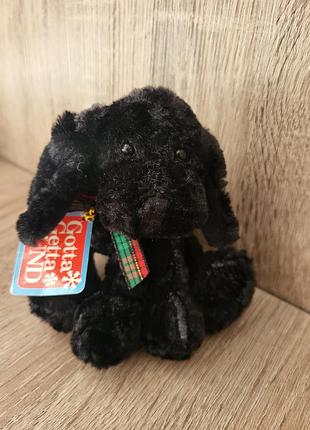 Коллекционная мягкая игрушка gund черный лабрадор серия "jangles".
