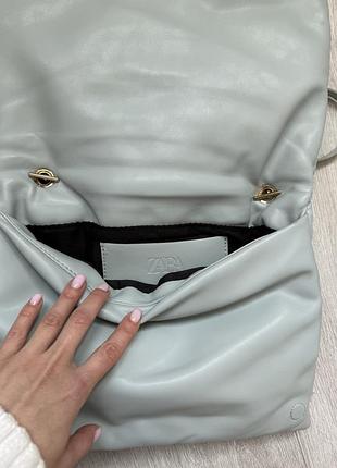 Сумка zara голубая 6