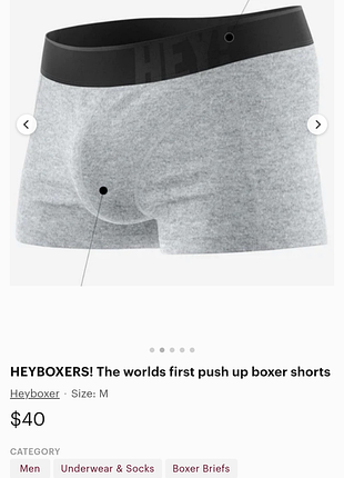 Дорожные спортивные боксеры мужские трусы push up бренда hey! boxer трусы бандаж