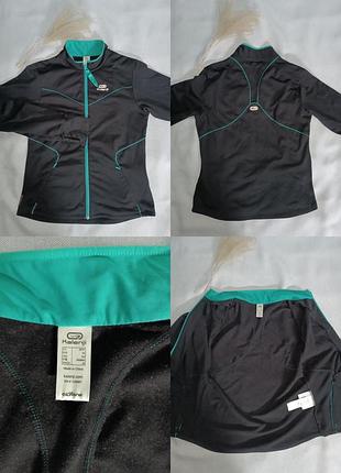 Спортивна кофта на мікрофлісі kalenji xs 165/88a