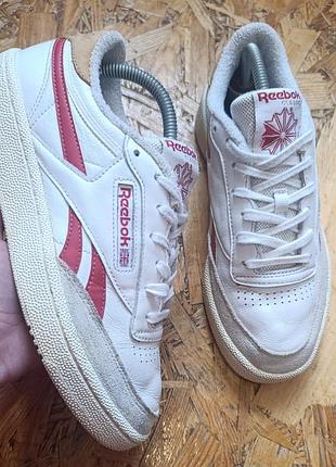 Оригинальные демисезонные кожаные кроссовки reebok classic