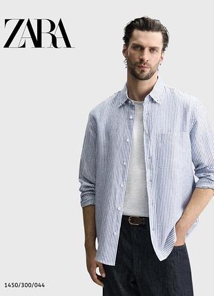 Сорочка zara з льоном м