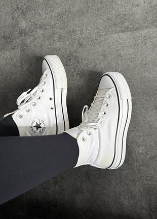 Кеди converse chuck taylor all star platform білі, оригінал, розмір 37.5