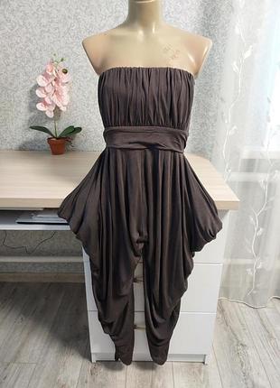 Жіночий комбінезон кольору капучіно з шовку max mara ♥️.