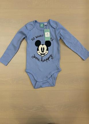 Детский бодик человечек disney baby