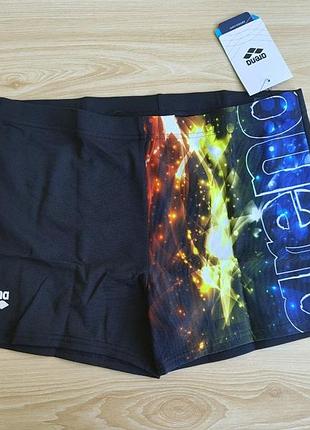 Чоловічі плавки боксери arena m vibration short black-multi