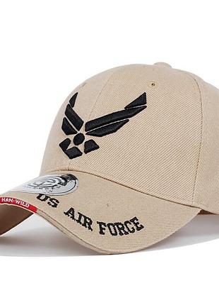Бейсболка narason бежевого цвета с лого u.s air force
