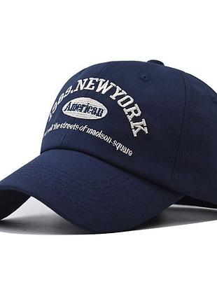 Всесезонна темно-синя кепка narason з лого new york