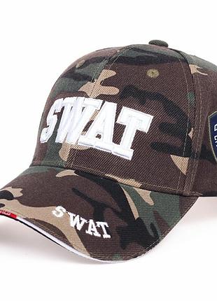 Камуфляжна кепка для чоловіків narason з вишитим лого swat