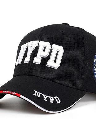 Мужская бейсболка narason черного цвета с логотипом nypd