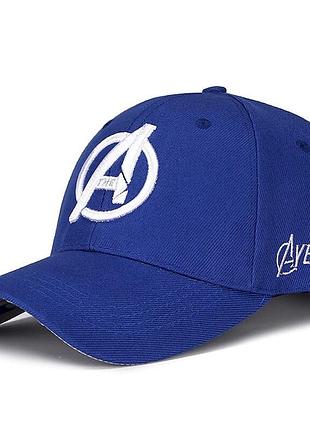 Всесезонна кепка narason синього кольору з лого avengers