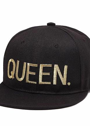 Женская бейсболка narason с золотистой вышивкой queen