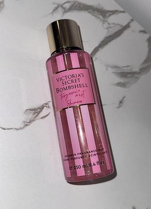 Victoria’s secret спрей парфумований з шимером 💕bombshell 💕міст для тіла вікторія сікрет парфуми