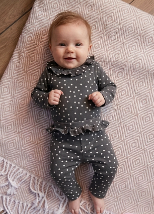 Набор на девочку 3-6 месяцев боди и лосины с рюшами на 3-6 месяцев 🎀