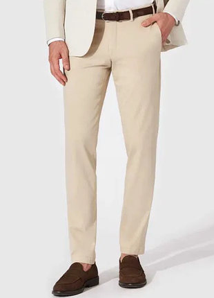 Розкішний комфорт чоловічі штани преміум класу hiltl tilo i slim fit, розмір м, пісочний колір