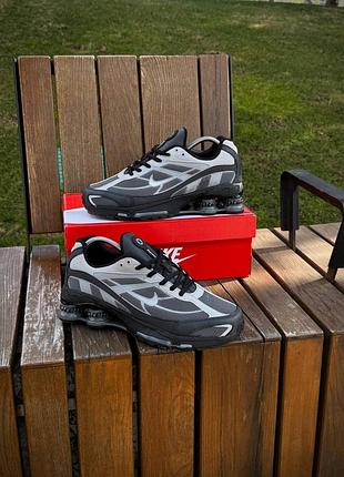 Мужские кроссовки nike shox ride летние серые