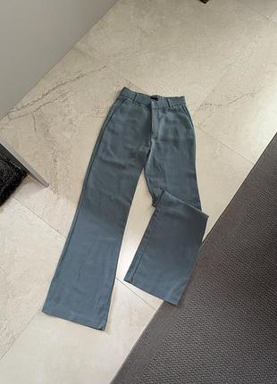 Класичні костюмні штани кльош zara брюки классические костюмные штаны клёш
