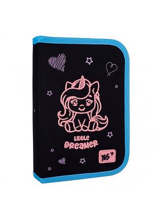 Пенал жесткий yes одинарный с двумя клапанами hp-04 cute unicorn (533627)