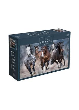 Пазли interdruk тришарові horses 3, 1000 шт. (384980)
