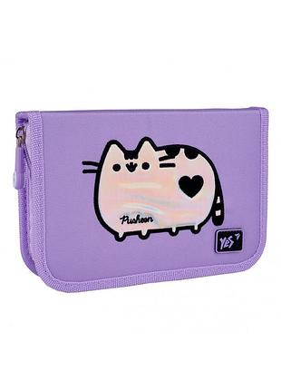 Пенал жесткий yes одинарный с двумя клапанами hp-04 pusheen shiny (533628)