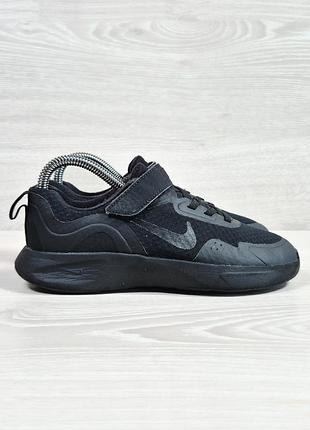 Детские спортивные кроссовки на липучке nike wearallday оригинал, размер 34
